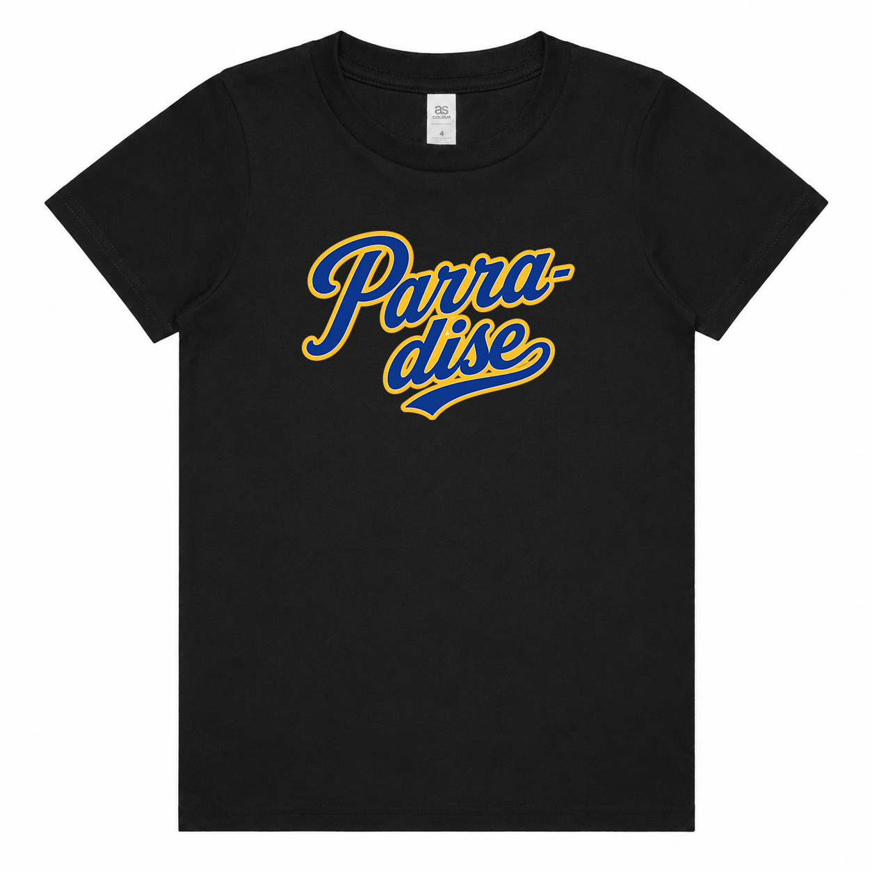 Parra-dise Black Toddler Little Kid Youth Sized T-Shirt