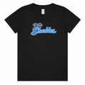 Up the Sharkies Black Toddler Little Kid Youth Sized T-Shirt
