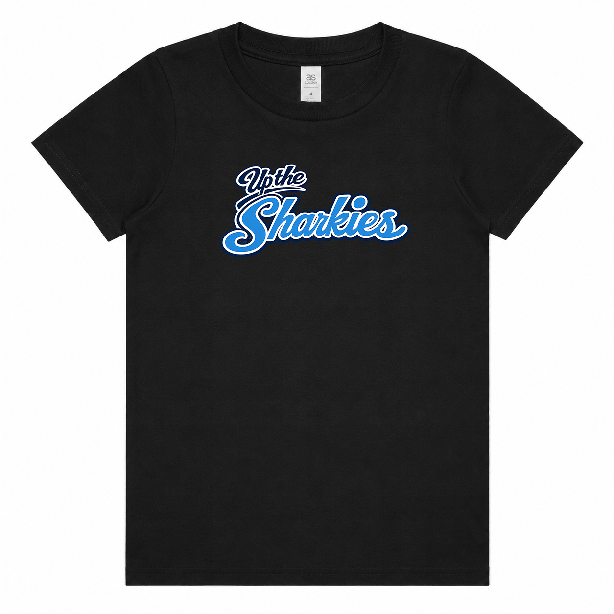 Up the Sharkies Black Kid's Youth Sized T-Shirt