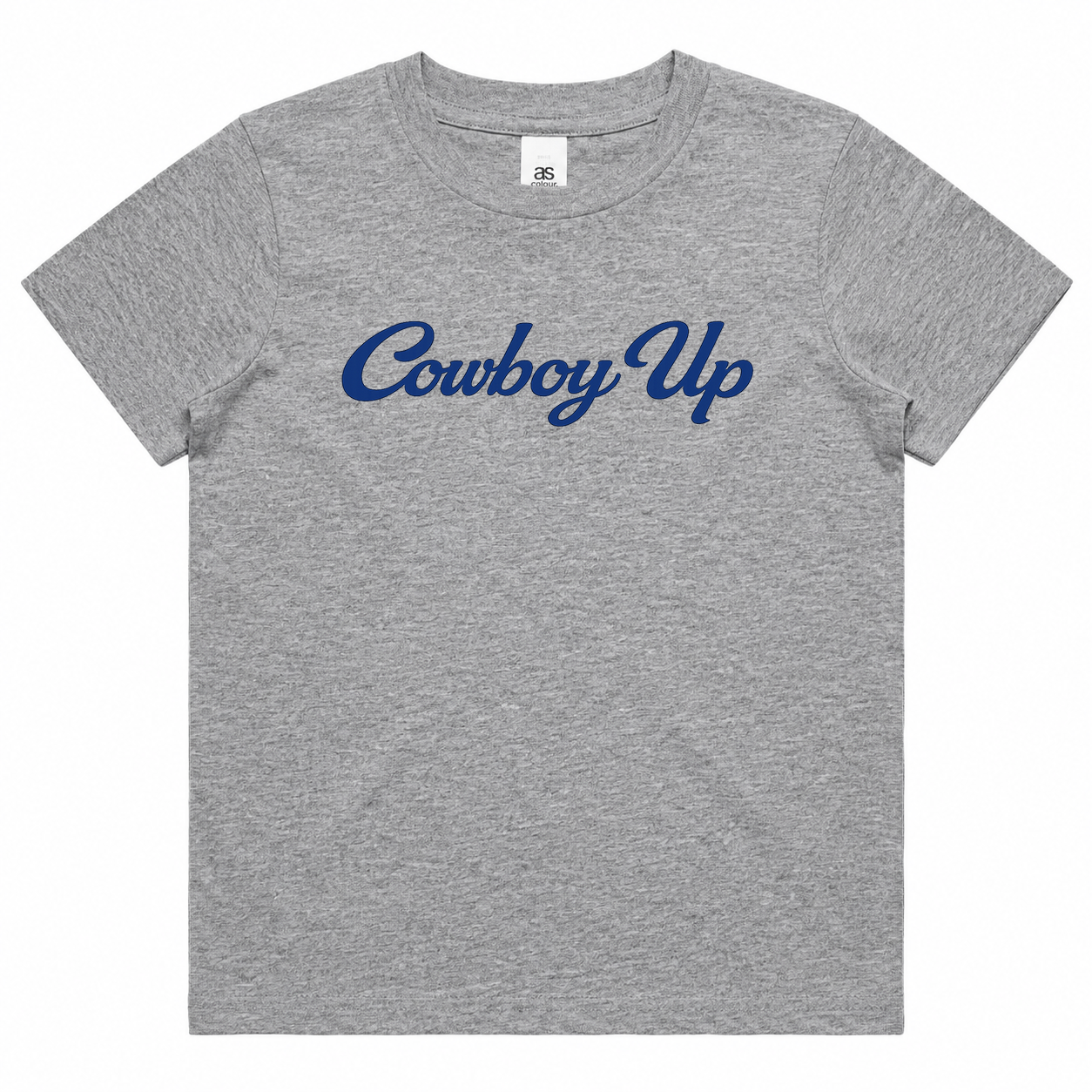 Cowboy Up Grey Marle Toddler Little Kid Youth Sized T-Shirt