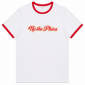 Up the Phins Red & White Unisex Ringer T-Shirt