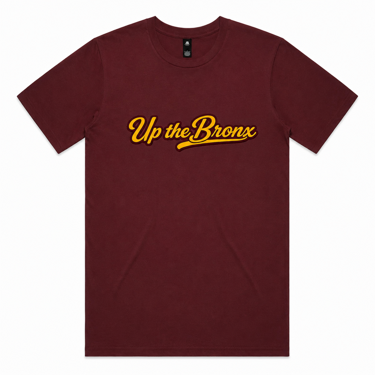 Up The Bronx Maroon Mens T-Shirt