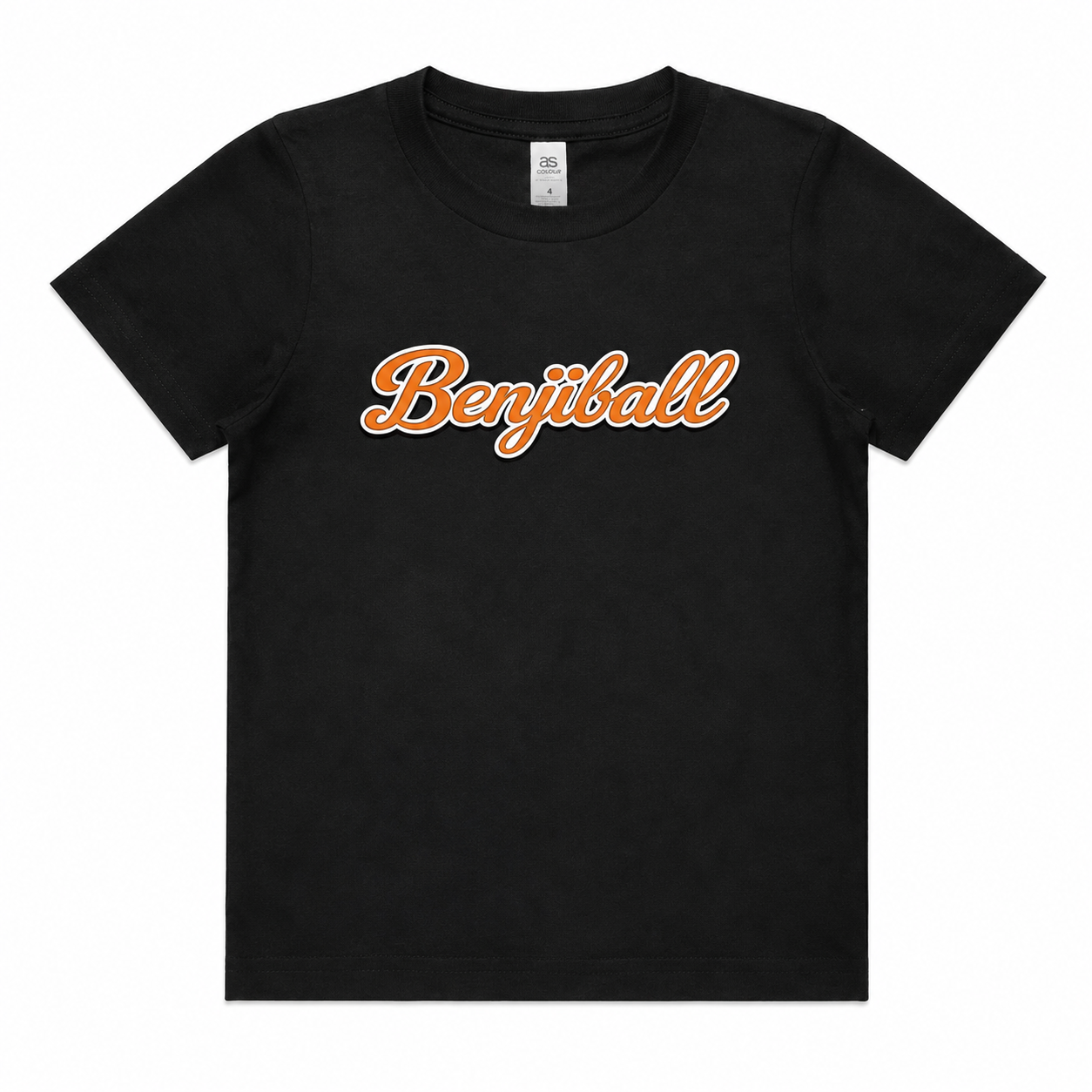 Benjiball Black Toddler Youth Sized T-Shirt