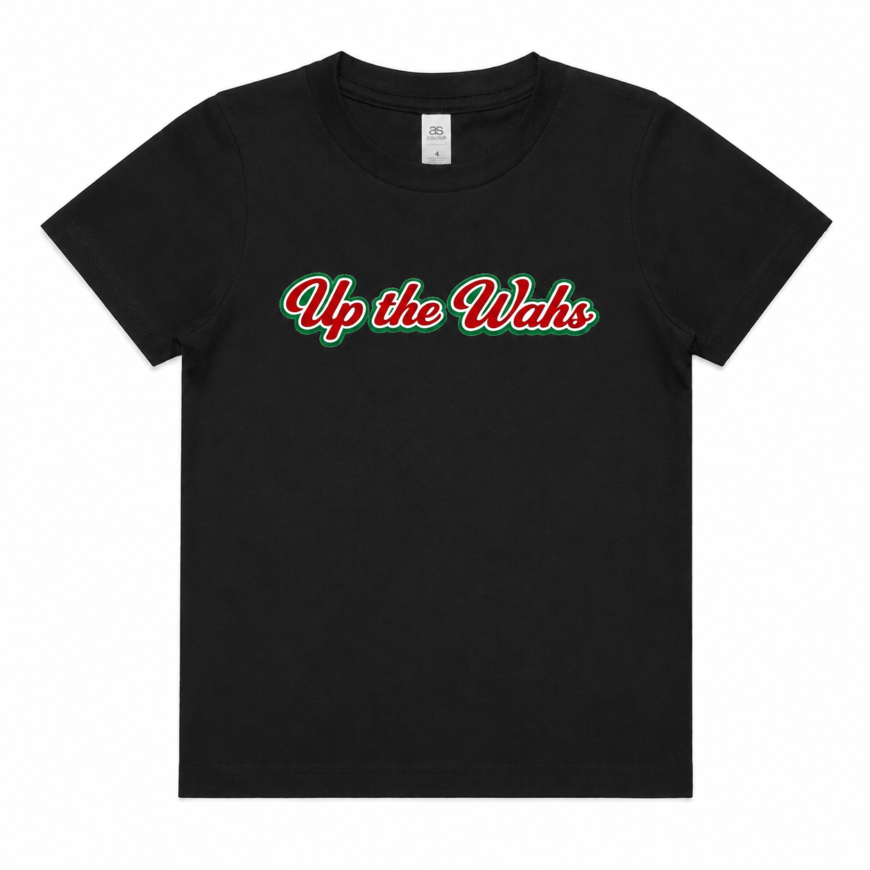 Up the Wahs Black Toddler Youth Sized T-Shirt