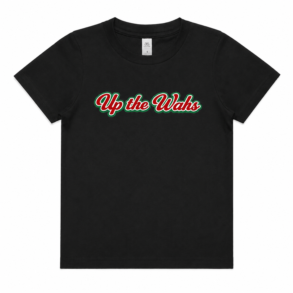 Up the Wahs Black Kid's Youth Sized T-Shirt