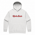 Up the Saints Oversized White Marle Mens Hoody