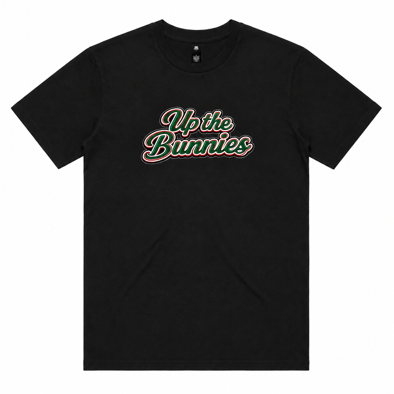 Up the Bunnies Black Mens T-Shirt