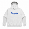 Doggies Oversized White Marle Mens Hoody