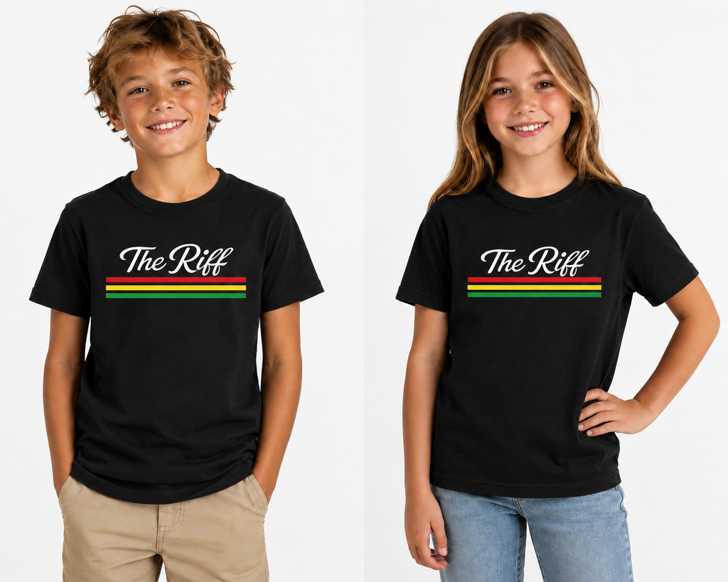 The Riff Black Kid's Youth Sized T-Shirt