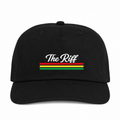 The Riff Black Unstructured Strapback Cap
