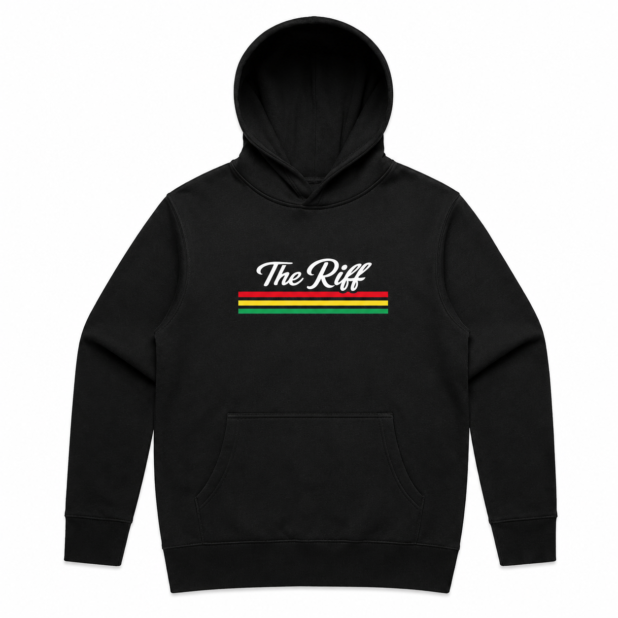 The Riff Oversized Black Mens Hoody