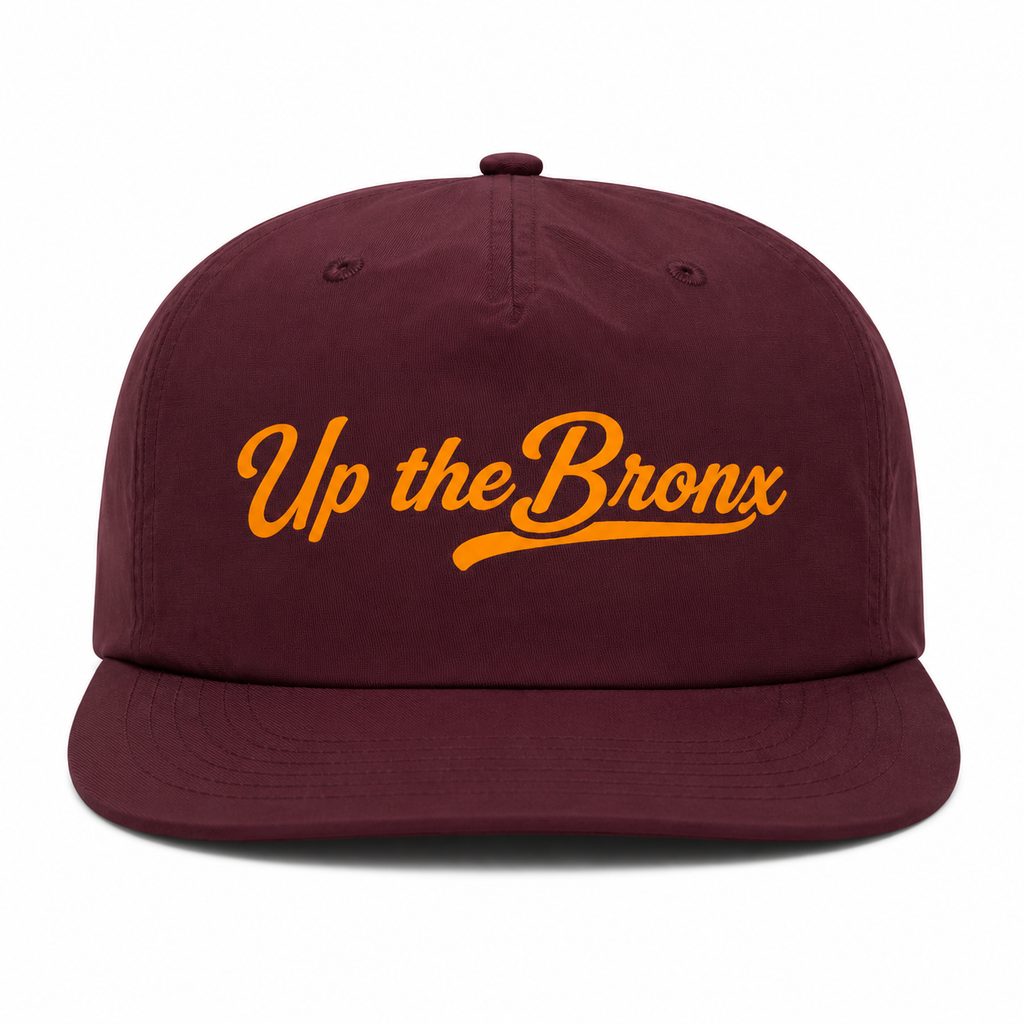 Up the Bronco Maroon Nylon Unstructured Snapback Cap
