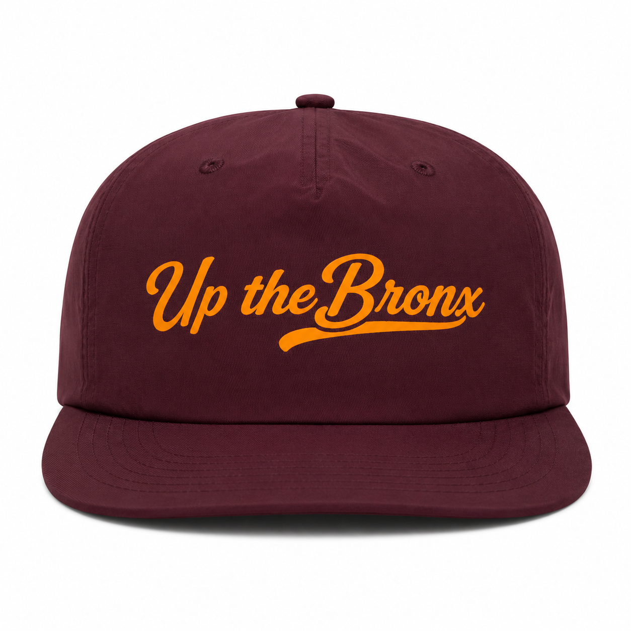 Up the Bronco Maroon Nylon Unstructured Snapback Cap