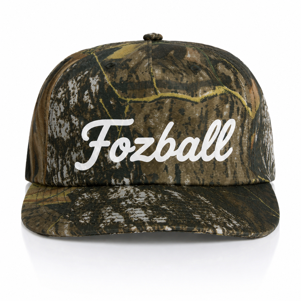 Fozball Tree Camo Unstructured Cotton Snapback Cap