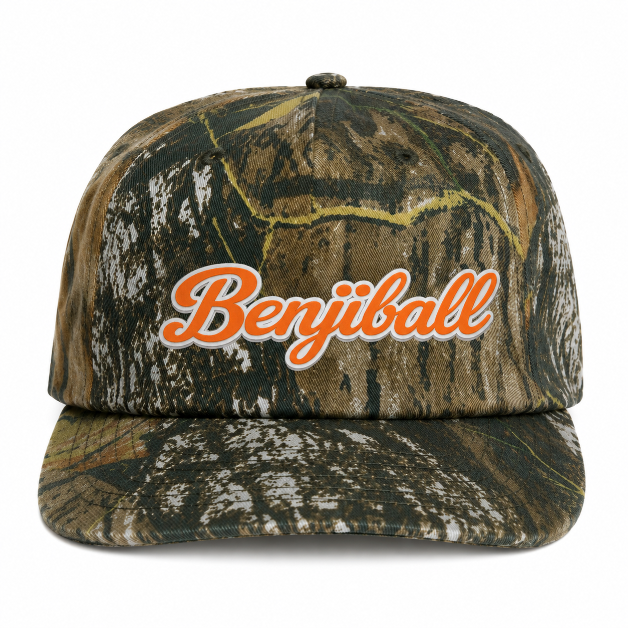 Benjiball Tree Camo Unstructured Cotton Snapback Cap