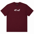 40 Nil Maroon Mens T-Shirt