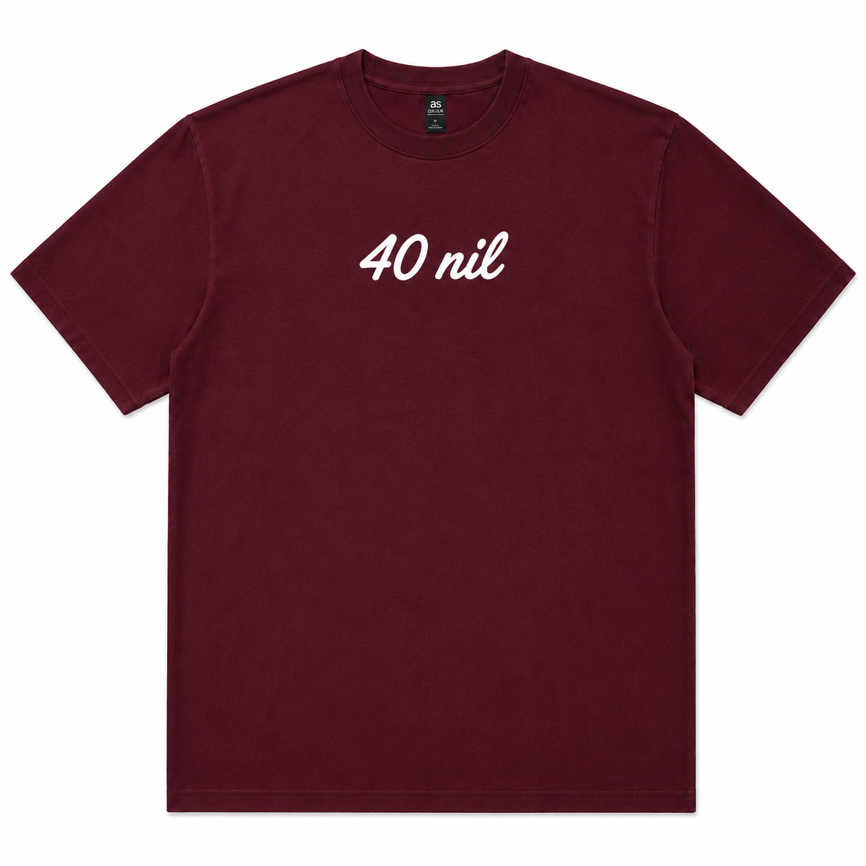 40 Nil Maroon Mens T-Shirt