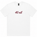 40 Nil White Mens T-Shirt