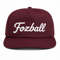 Fozball Maroon Nylon Unstructured Snapback Cap
