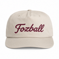 Fozball 5 Panel Strap Back Bone Cap