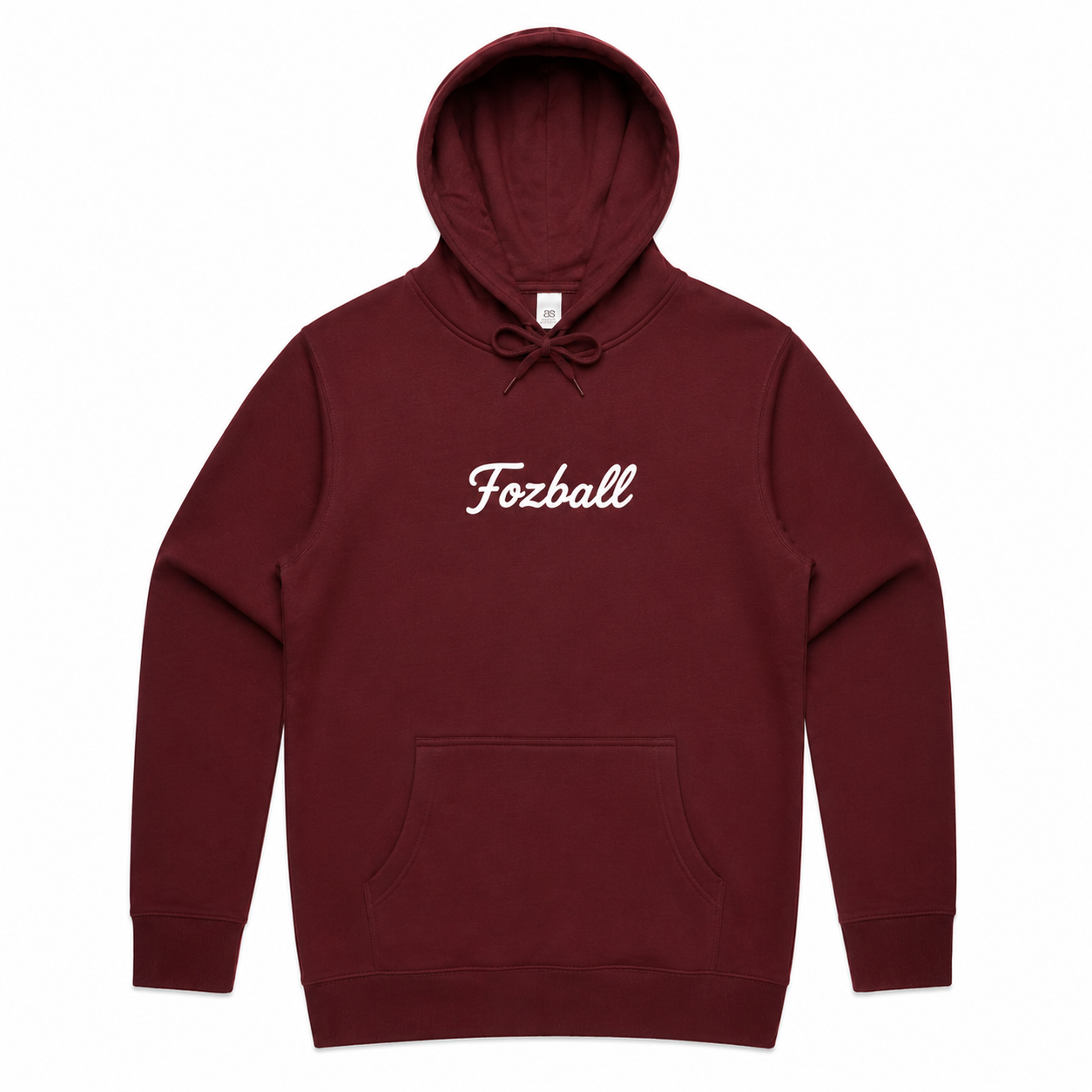 Fozball Maroon Mens Hoody