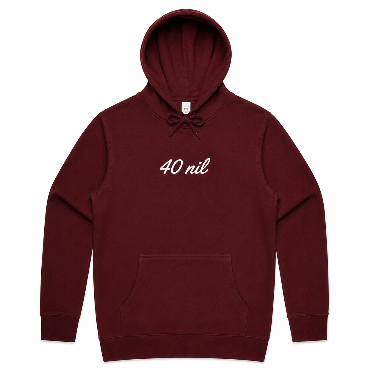 40 Nil Maroon Mens Hoody