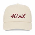 40 nil Mesh Back Bone Off White Trucker Cap