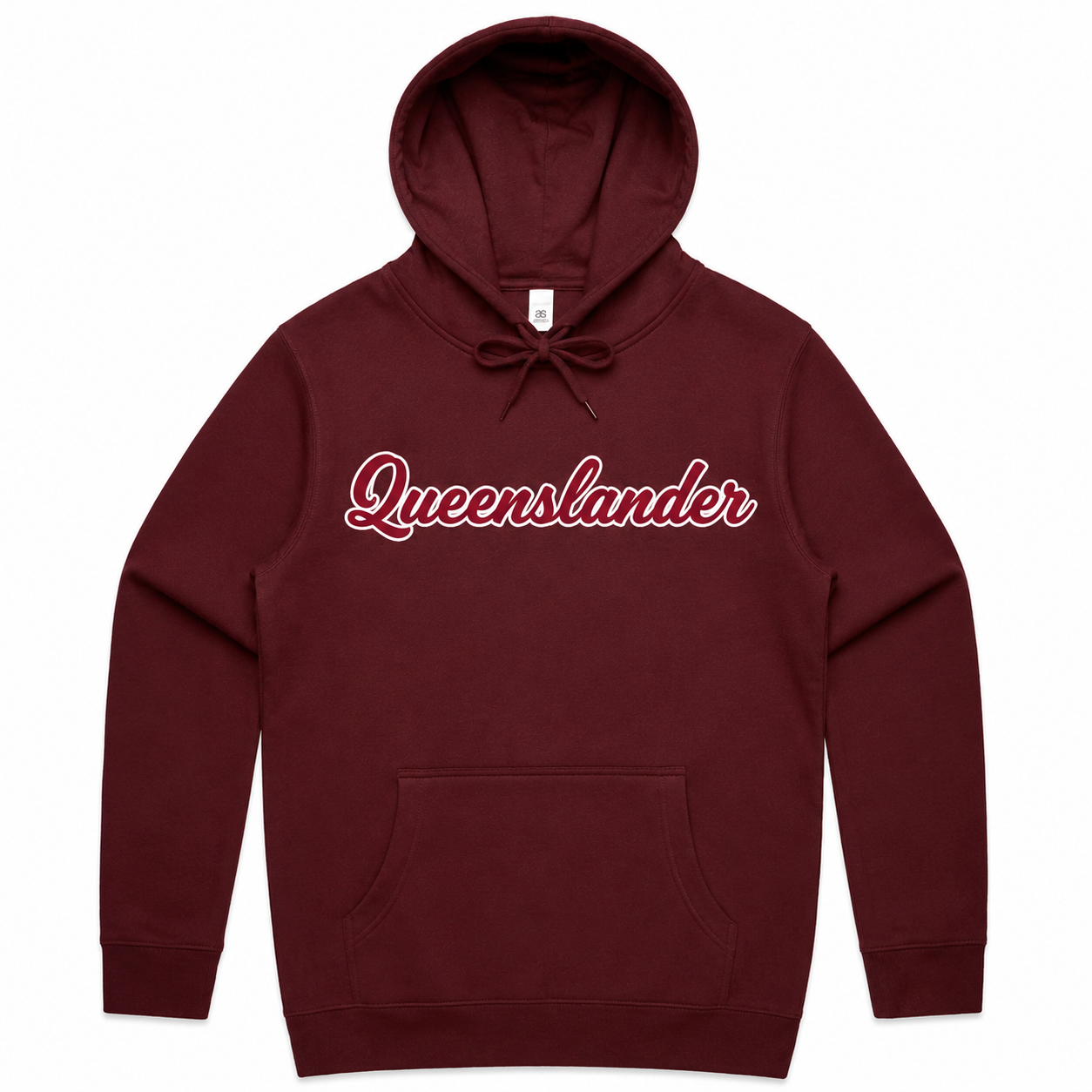 Queenslander Maroon Mens Hoody