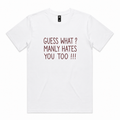 Guess What ? White Mens T-Shirt