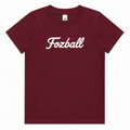 Fozball Maroon Kid's Youth Sized T-Shirt