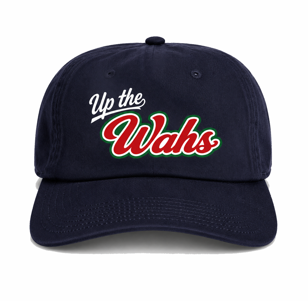 Up the Wahs 5 Panel Strap Back Midnight Blue Cap