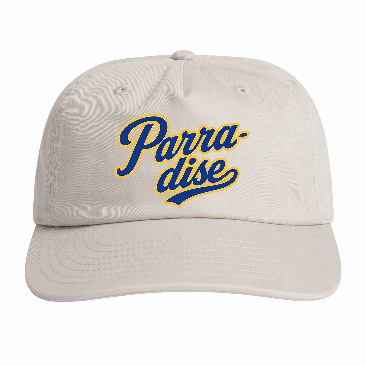 Parra-dise Bone Unstructured Strapback Cap