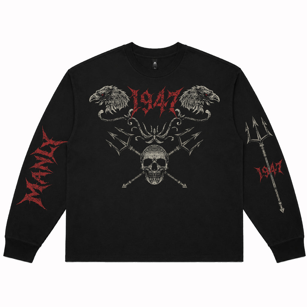 Manly 1947 Metal Long Sleeve Mens T-Shirt