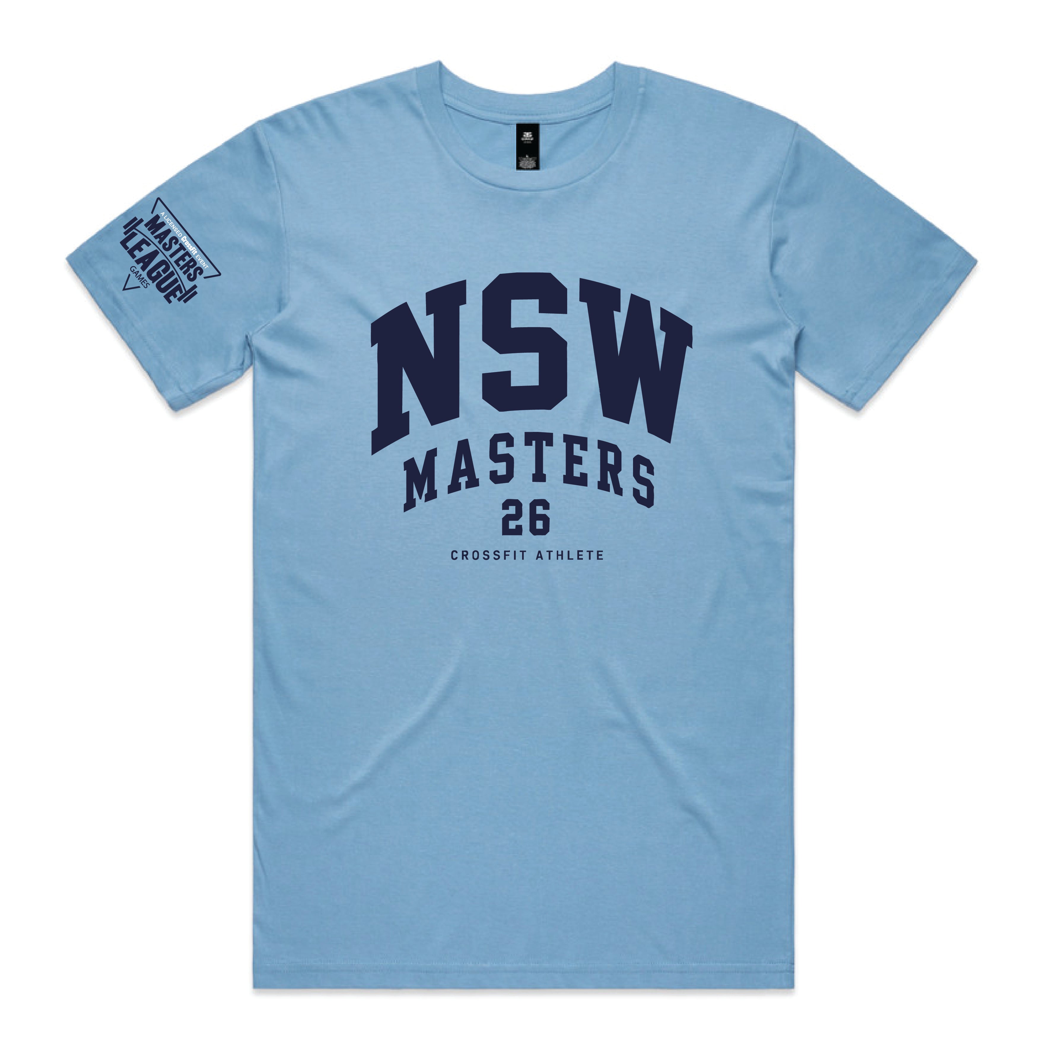 Staple Tee Blue - NSW Crossfit Masters PRE ORDER