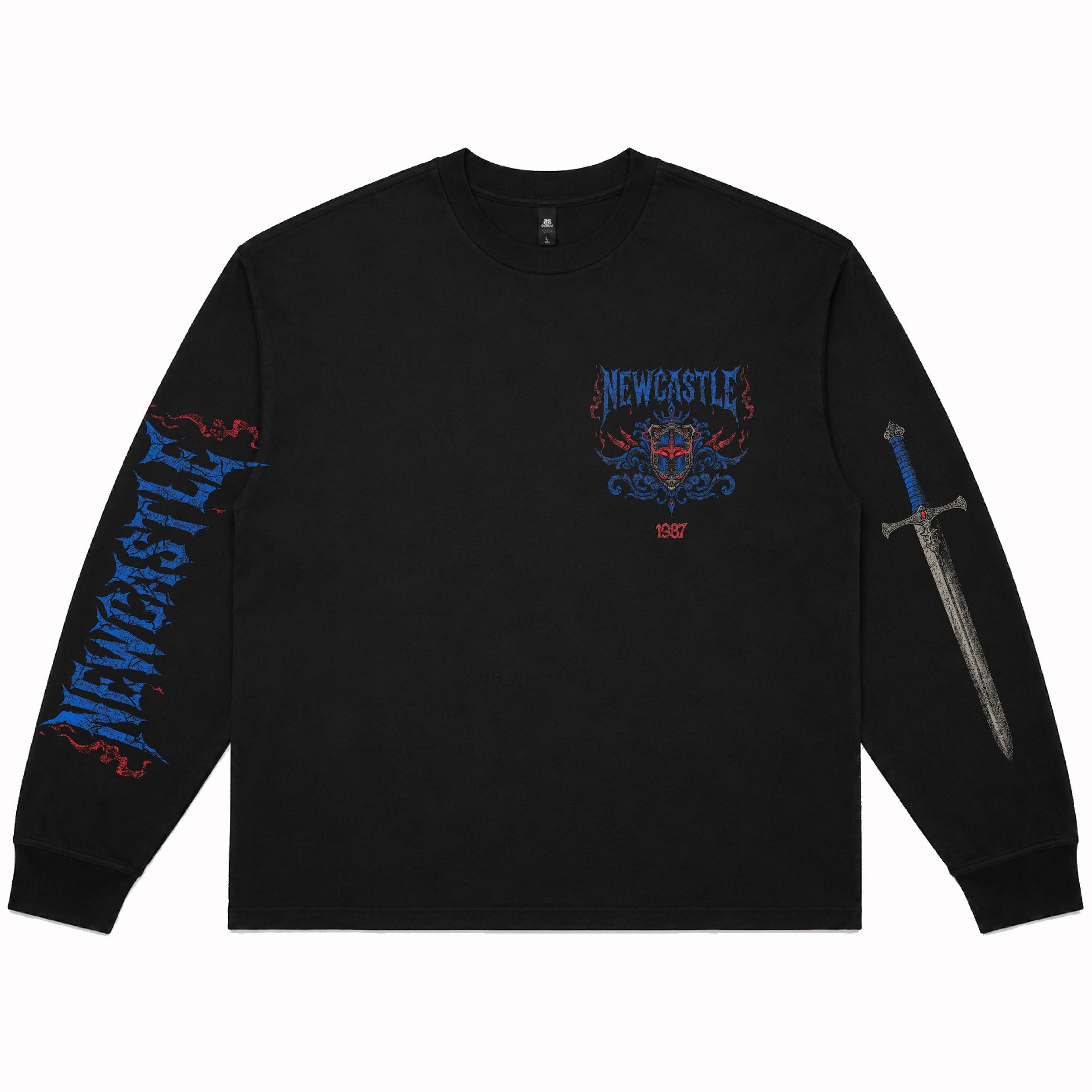 Newcastle 1987 Metal Long Sleeve Mens T-Shirt