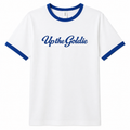 Up the Goldie Blue & White Unisex Ringer T-Shirt