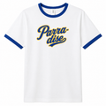 Parra-dise Blue & White Unisex Ringer T-Shirt