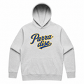 Parra-dise Oversized White Marle Mens Hoody