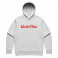 Up the Phins Oversized White Marle Mens Hoody