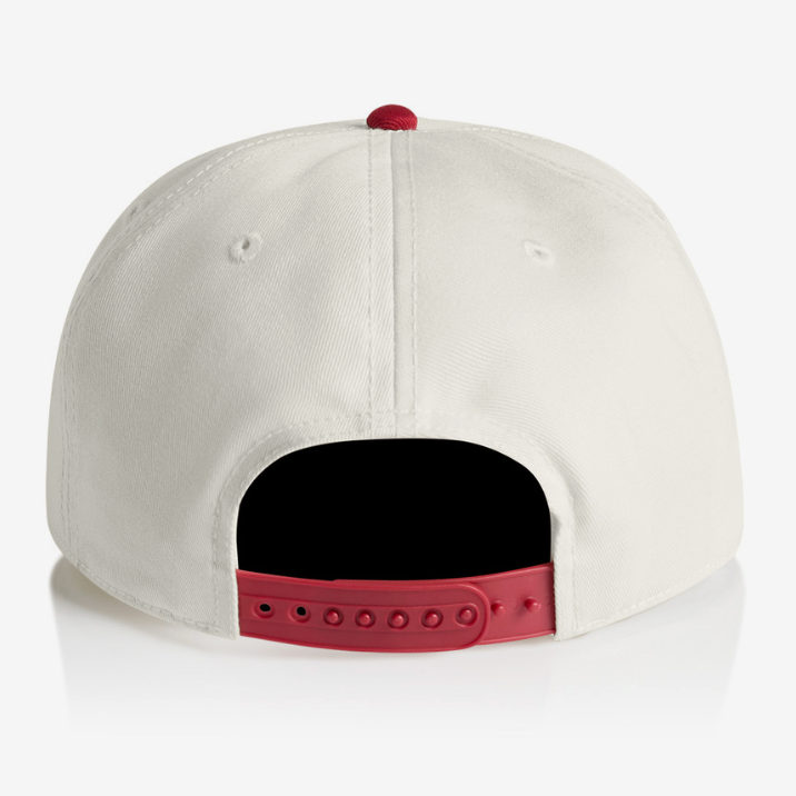 Up the Saints 5 Panel Snap Back Two Tone Red Natural Cap