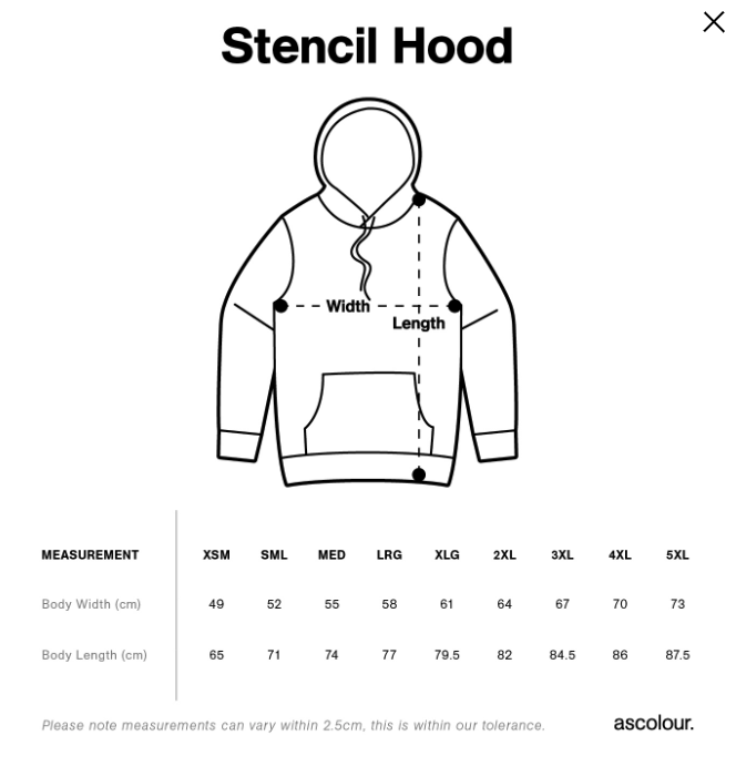 Stencil Navy Hoody - NSW Crossfit Masters PRE ORDER