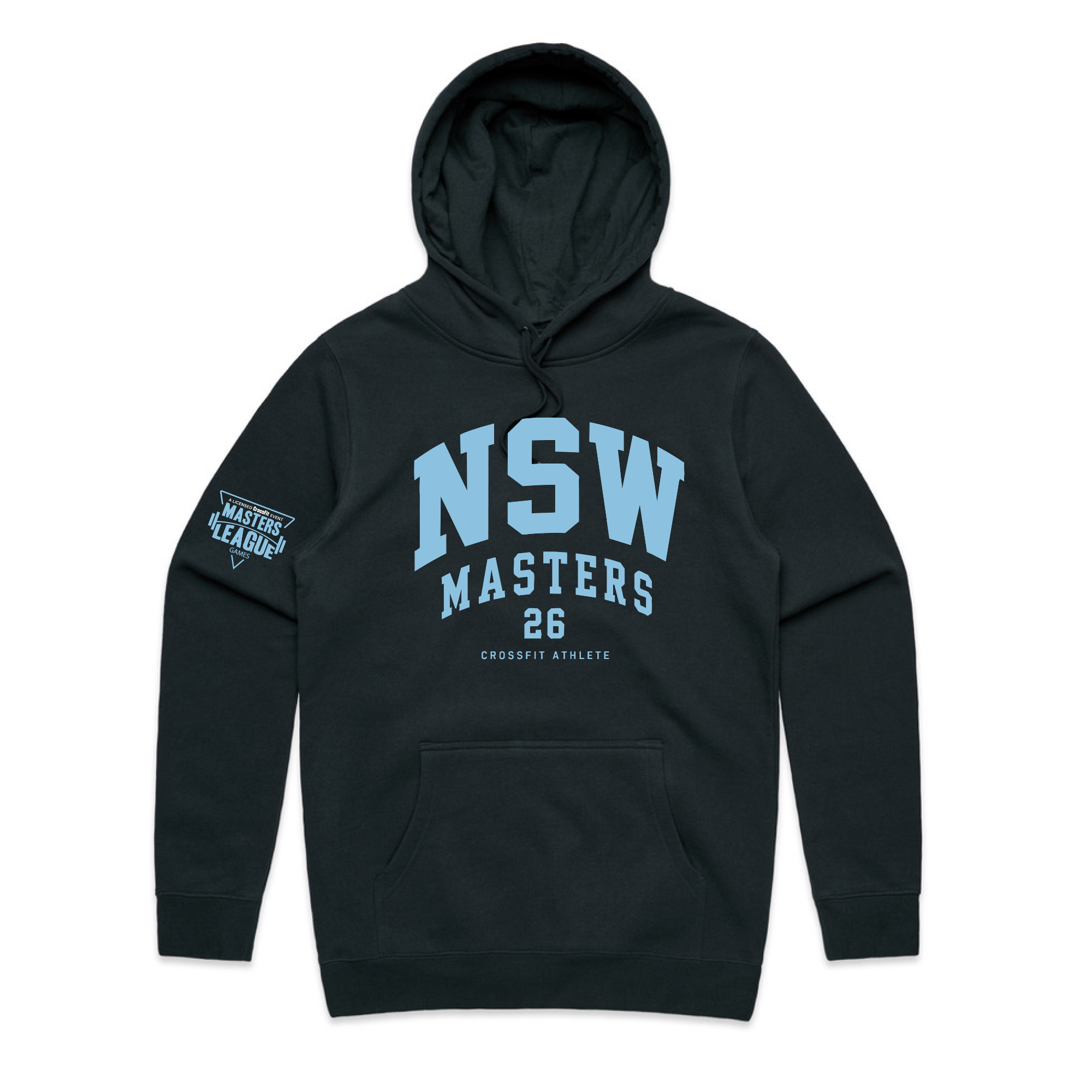 Stencil Navy Hoody - NSW Crossfit Masters PRE ORDER