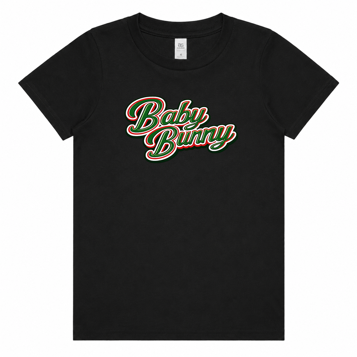 Baby Bunny Black Toddler Little Kid Youth Sized T-Shirt