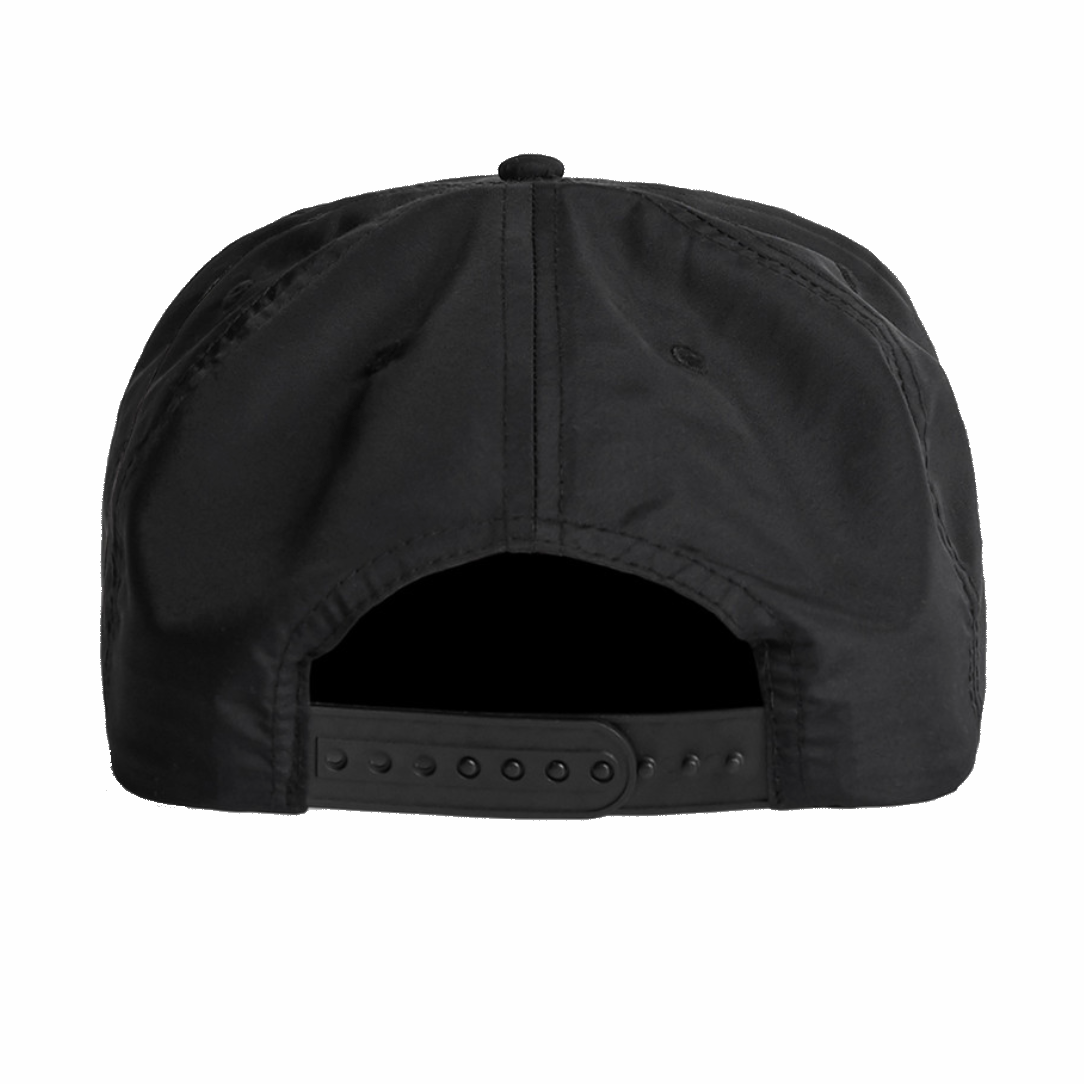 Benjiball Black Nylon Unstructured Snapback Cap
