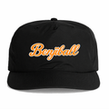 Benjiball Black Nylon Unstructured Snapback Cap