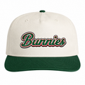 Bunnies 5 Panel Snap Back Two Tone Forrest Natural Cap