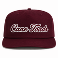 Cane Toads Maroon Nylon Unstructured Snapback Cap