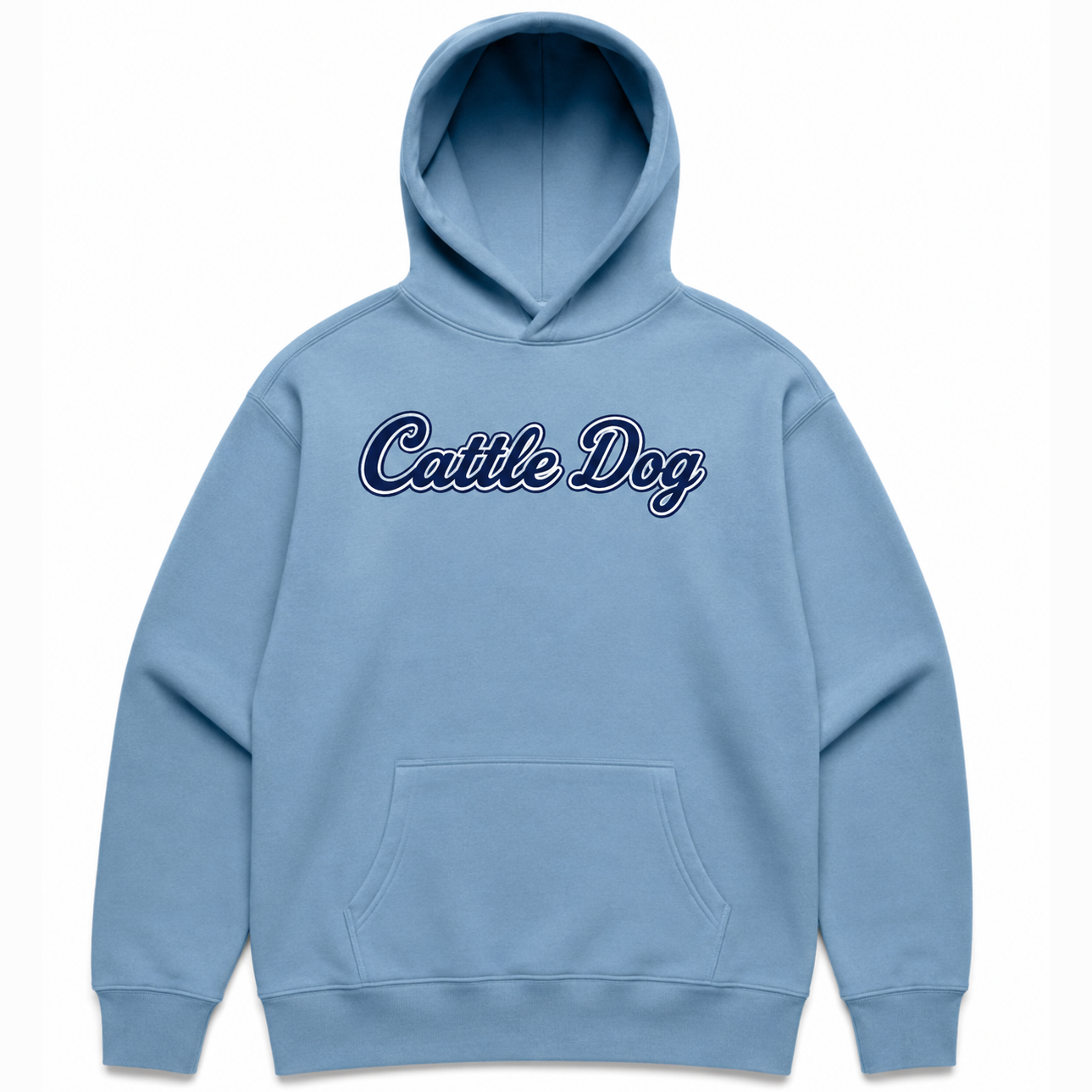 Cattle Dog Carolina Blue Mens Hoody