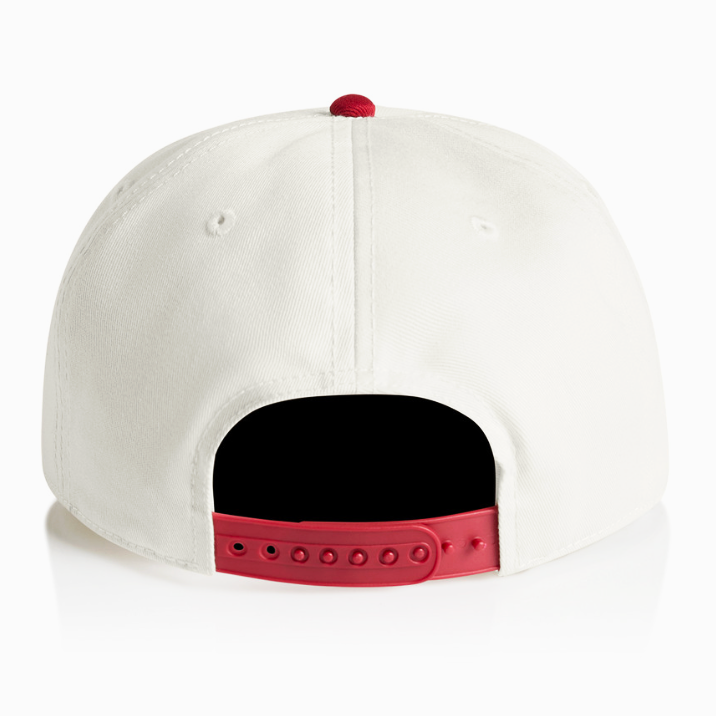 Phins Up 5 Panel Snap Back Two Tone Cardinal Natural Cap