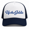 Up the Goldie Mesh Back Navy White Foam Trucker Cap